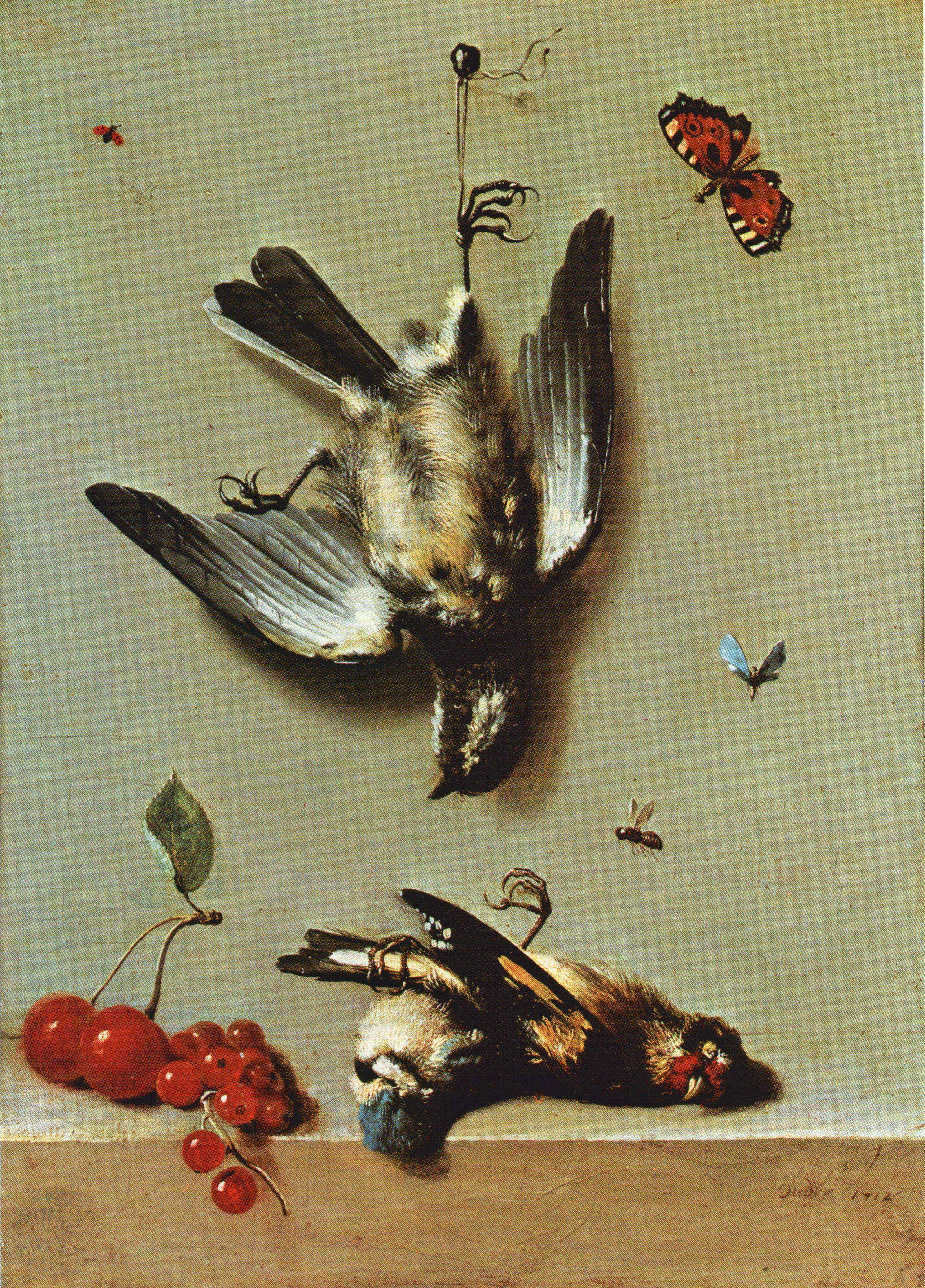 Jean Baptiste Oudry Nature morte avec trois oiseux morts